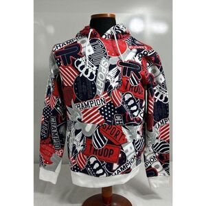NEW WORLD OF TROOP HOODIE JUNIOR SMALL BLK/RED/MULTICOLORED